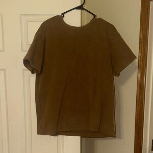 Plain Brown Short Sleeve Tee